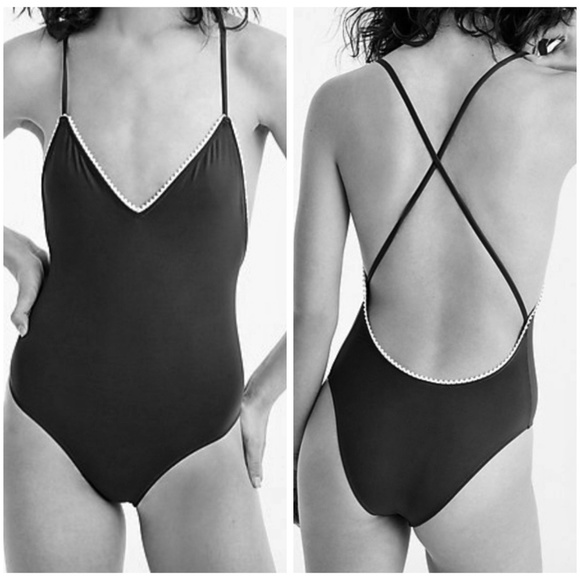 J.Crew Playa Key West X-Back One Piece Swimsuit - Picture 2 of 8